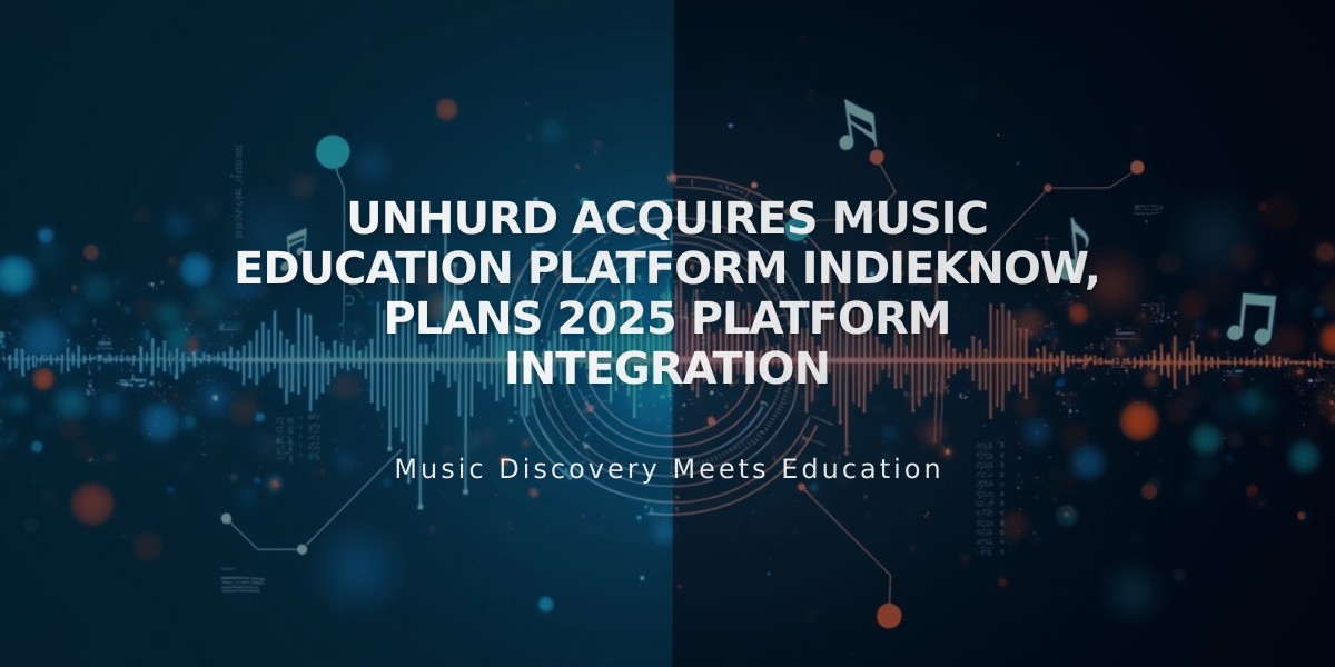 Unhurd Acquires Music Education Platform IndieKnow, Plans 2025 Platform Integration