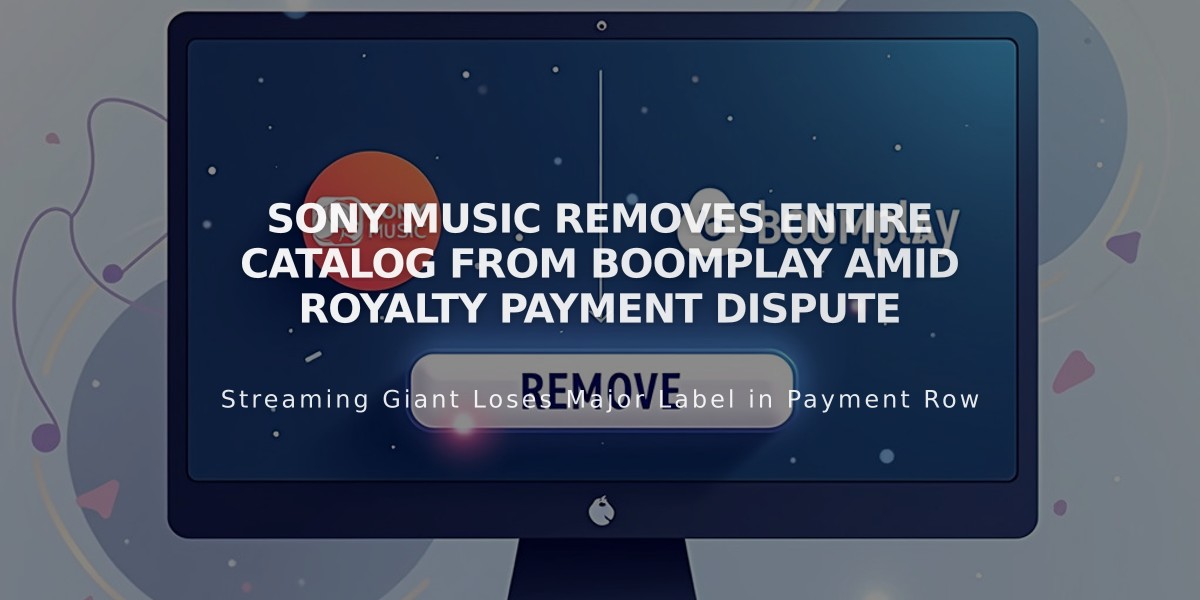 Sony Music Removes Entire Catalog From Boomplay Amid Royalty Payment Dispute