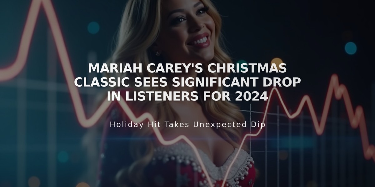 Mariah Carey's Christmas Classic Sees Significant Drop in Listeners for 2024