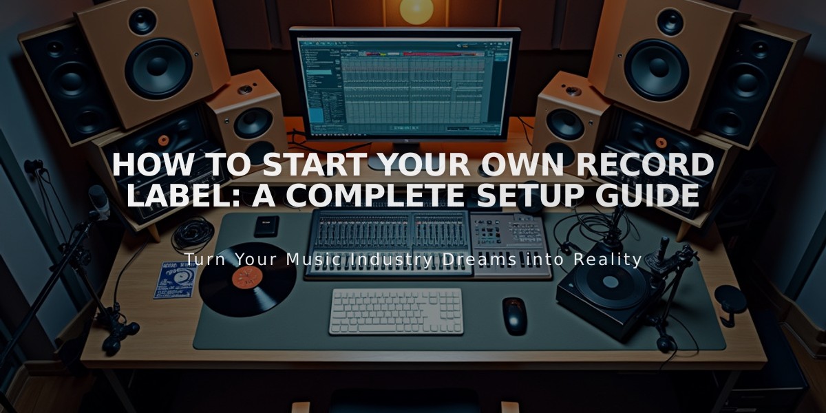 How to Start Your Own Record Label: A Complete Setup Guide