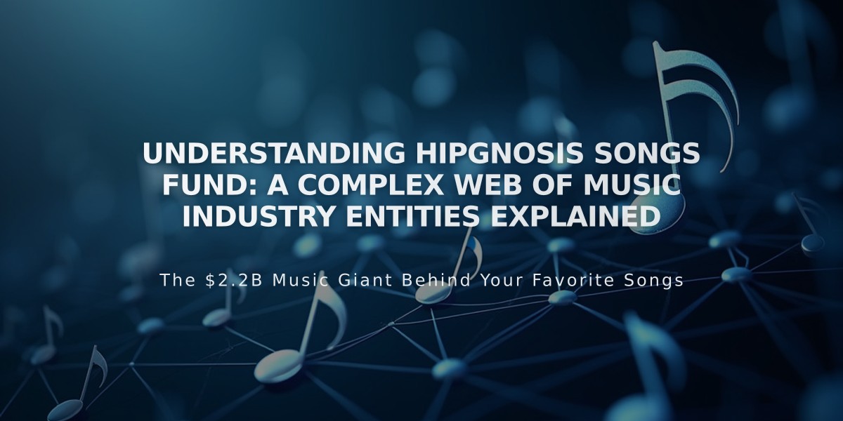 Understanding Hipgnosis Songs Fund: A Complex Web of Music Industry Entities Explained