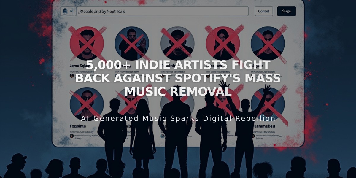 5,000+ Indie Artists Fight Back Against Spotify's Mass Music Removal