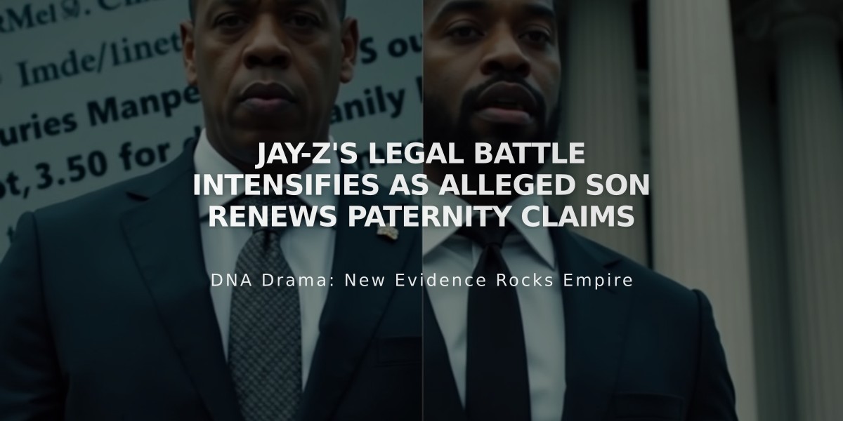 Jay-Z's Legal Battle Intensifies as Alleged Son Renews Paternity Claims