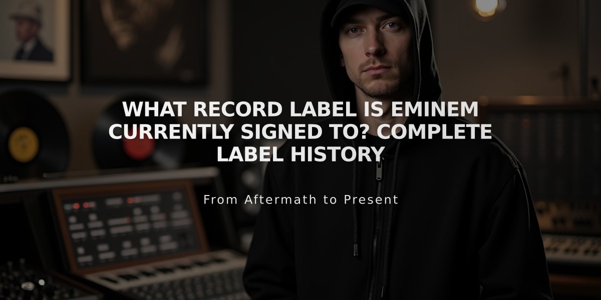 What Record Label Is Eminem Currently Signed To? Complete Label History