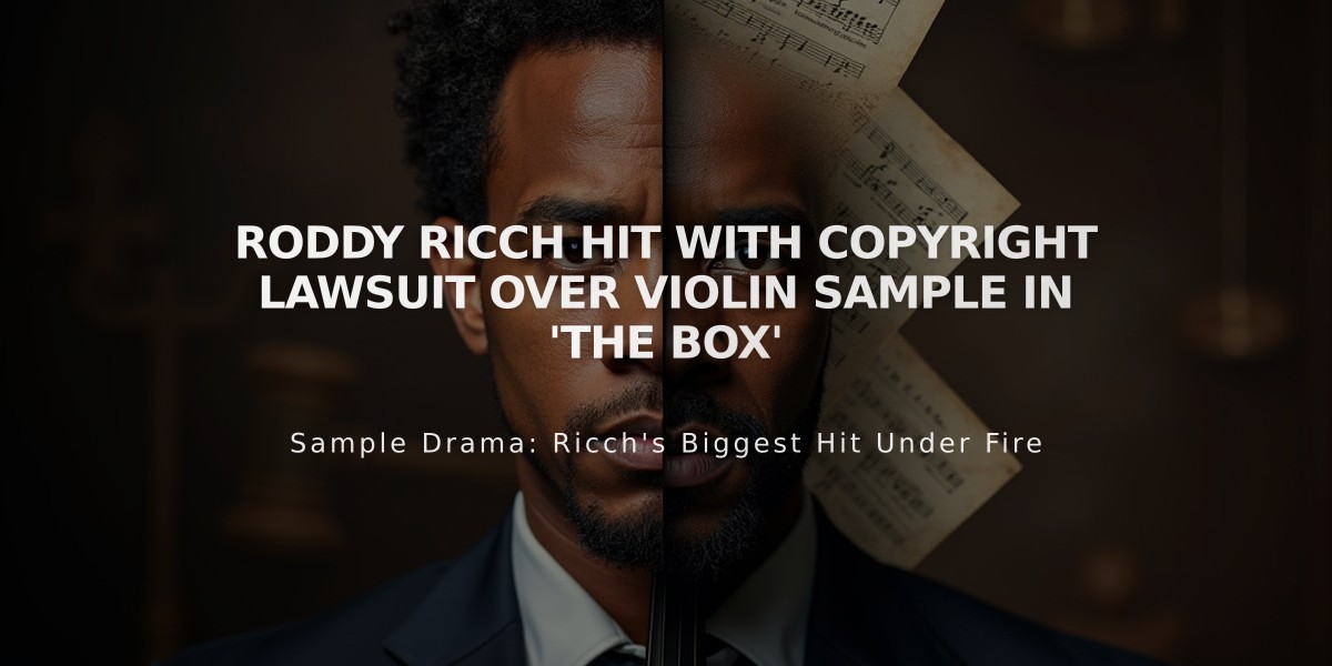 Roddy Ricch Hit With Copyright Lawsuit Over Violin Sample in 'The Box'