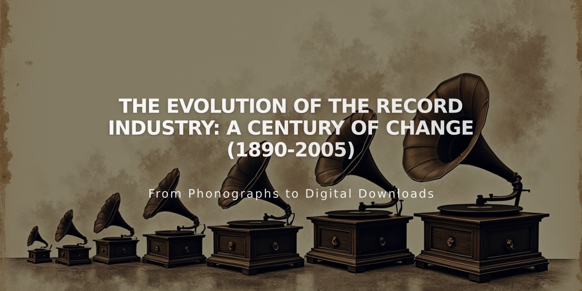 The Evolution of the Record Industry: A Century of Change (1890-2005)