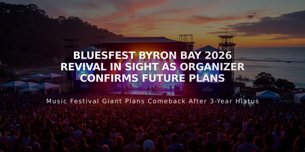 Bluesfest Byron Bay 2026 Revival in Sight as Organizer Confirms Future Plans