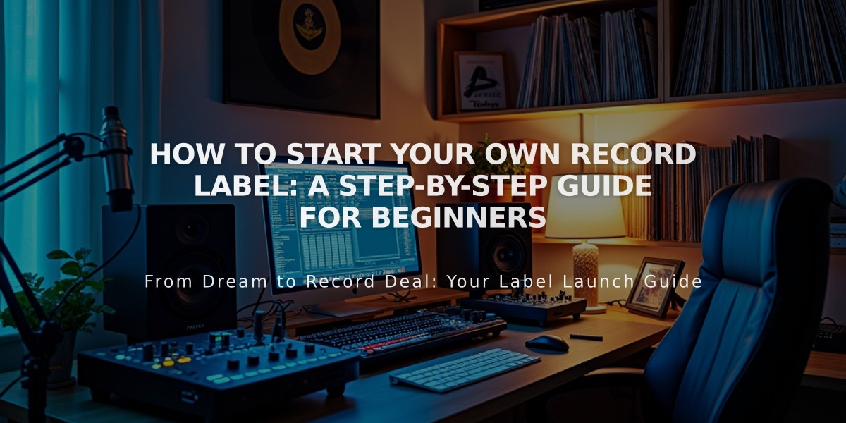 How to Start Your Own Record Label: A Step-by-Step Guide for Beginners