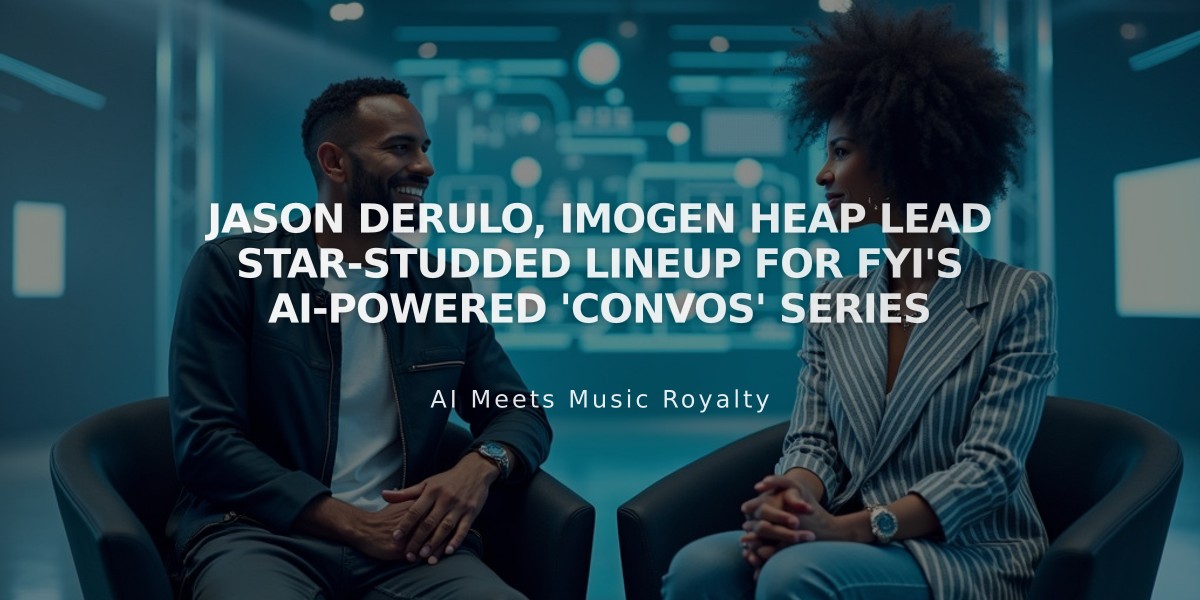 Jason Derulo, Imogen Heap Lead Star-Studded Lineup for FYI's AI-Powered 'Convos' Series