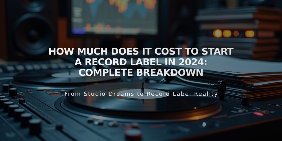 How Much Does It Cost to Start a Record Label in 2024: Complete Breakdown