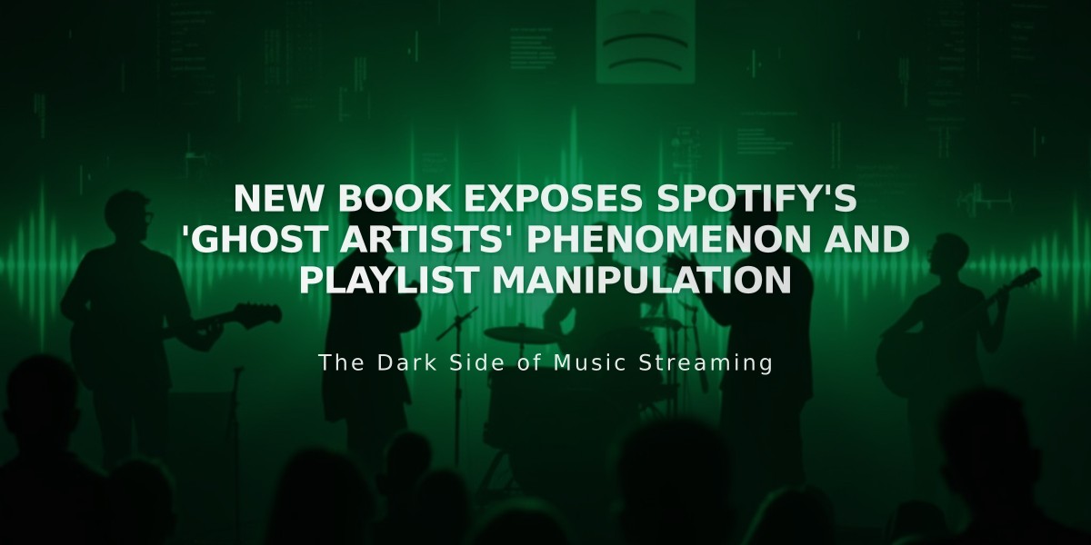 New Book Exposes Spotify's 'Ghost Artists' Phenomenon and Playlist Manipulation