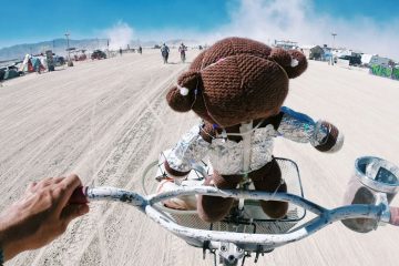 Burning Man festival aerial view