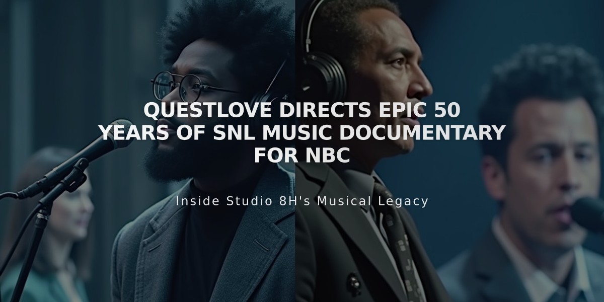 Questlove Directs Epic 50 Years of SNL Music Documentary for NBC