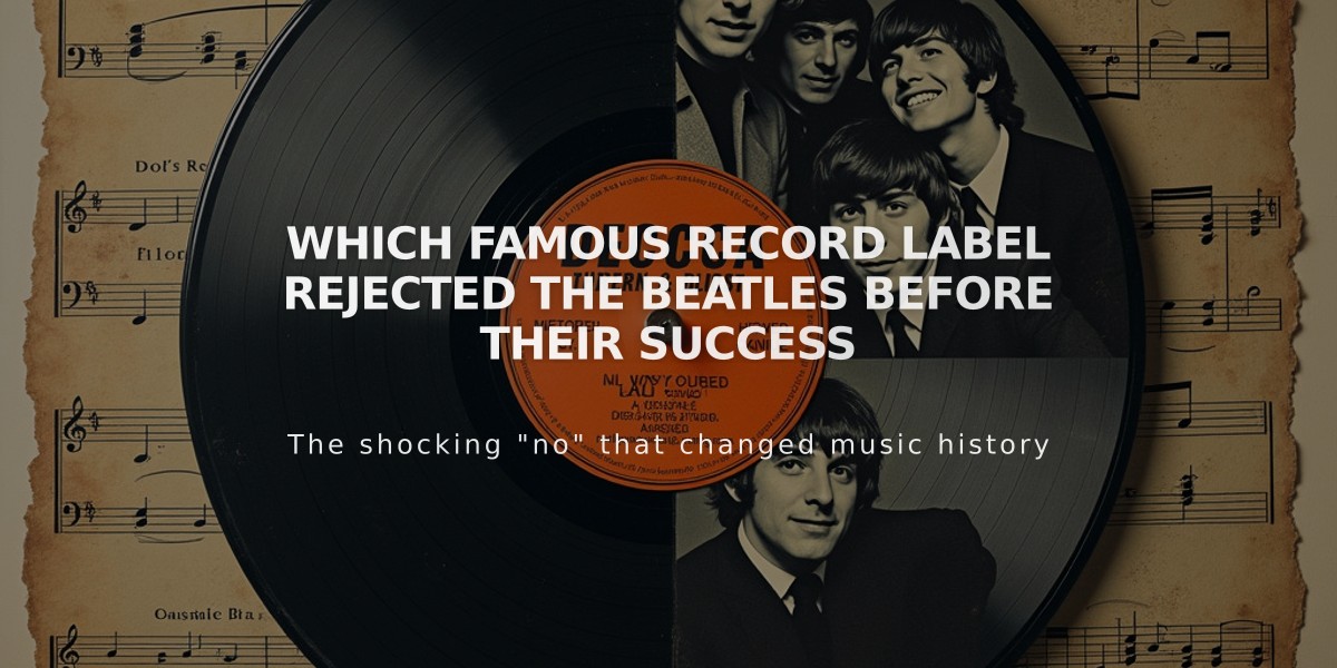 Which Famous Record Label Rejected The Beatles Before Their Success