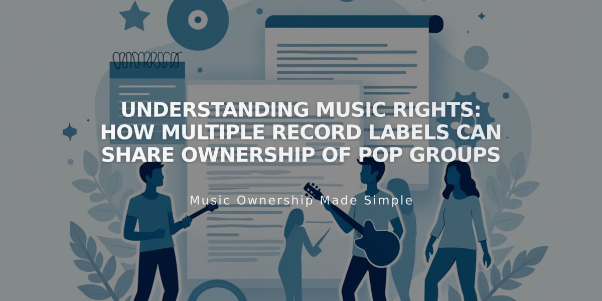 Understanding Music Rights: How Multiple Record Labels Can Share Ownership of Pop Groups