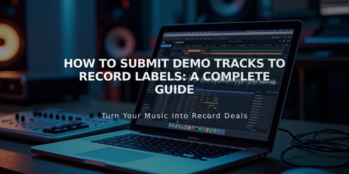 How to Submit Demo Tracks to Record Labels: A Complete Guide