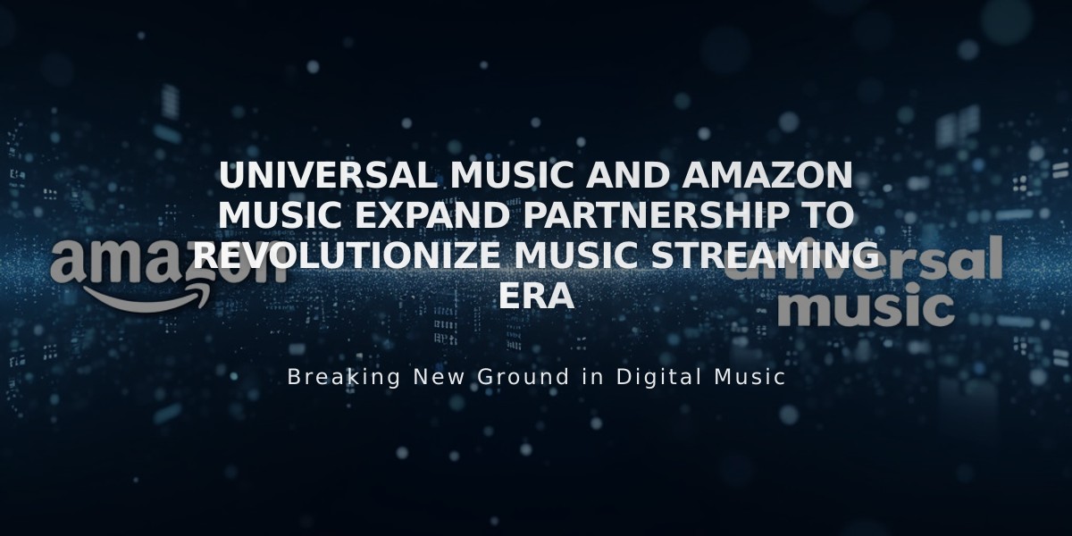 Universal Music and Amazon Music Expand Partnership to Revolutionize Music Streaming Era