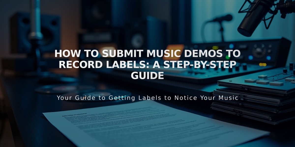 How to Submit Music Demos to Record Labels: A Step-by-Step Guide