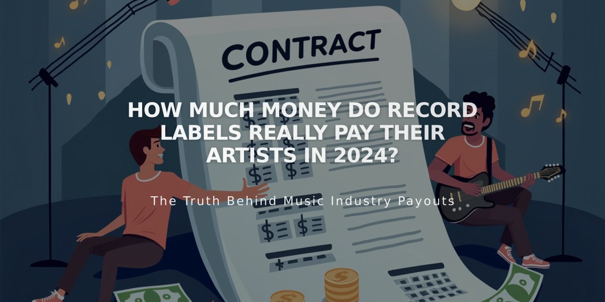 How Much Money Do Record Labels Really Pay Their Artists in 2024?