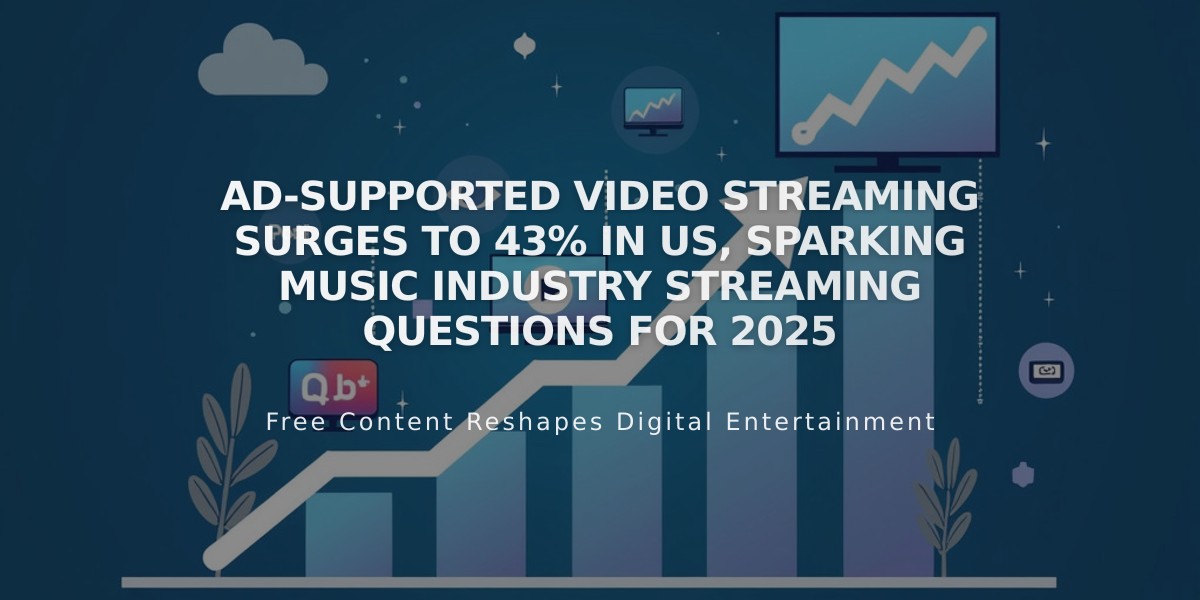 Ad-Supported Video Streaming Surges to 43% in US, Sparking Music Industry Streaming Questions for 2025