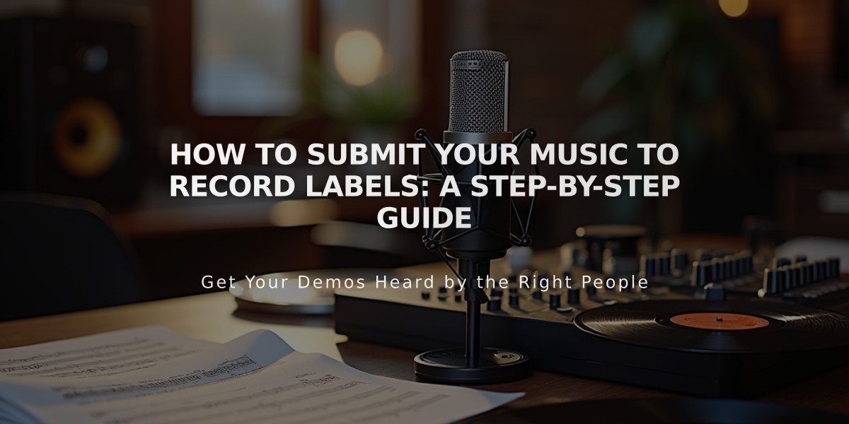 How to Submit Your Music to Record Labels: A Step-by-Step Guide