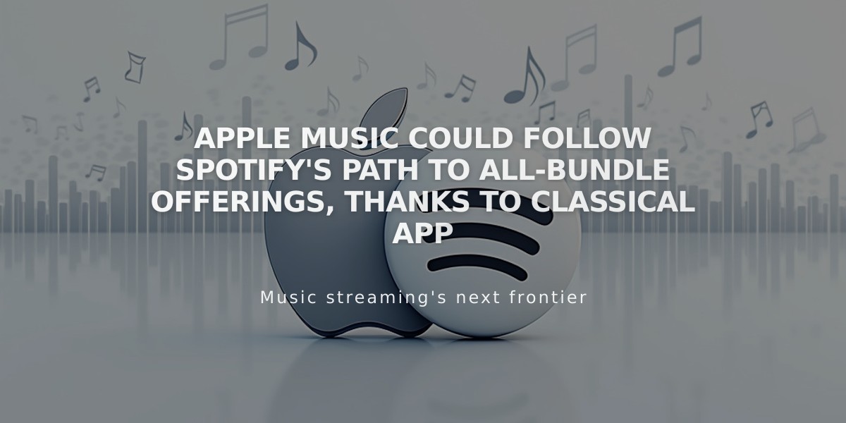 Apple Music Could Follow Spotify's Path to All-Bundle Offerings, Thanks to Classical App