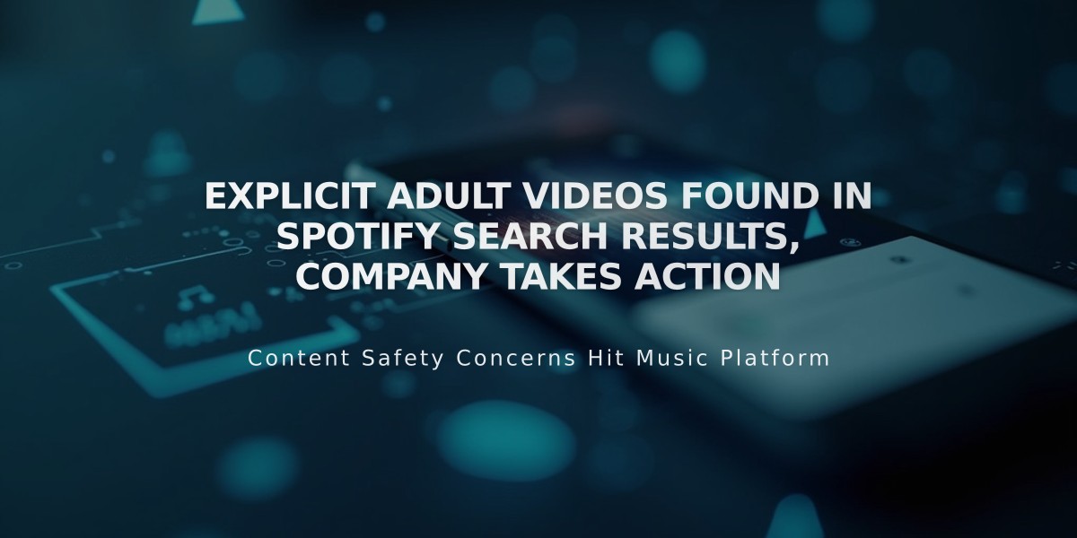 Explicit Adult Videos Found in Spotify Search Results, Company Takes Action