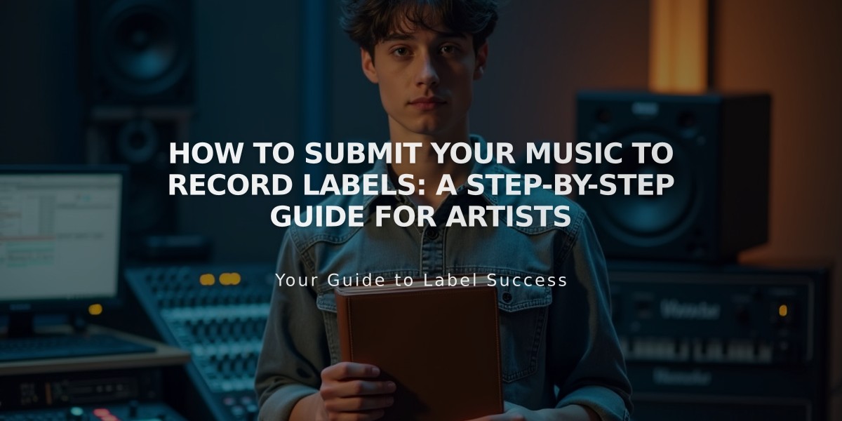 How to Submit Your Music to Record Labels: A Step-by-Step Guide for Artists