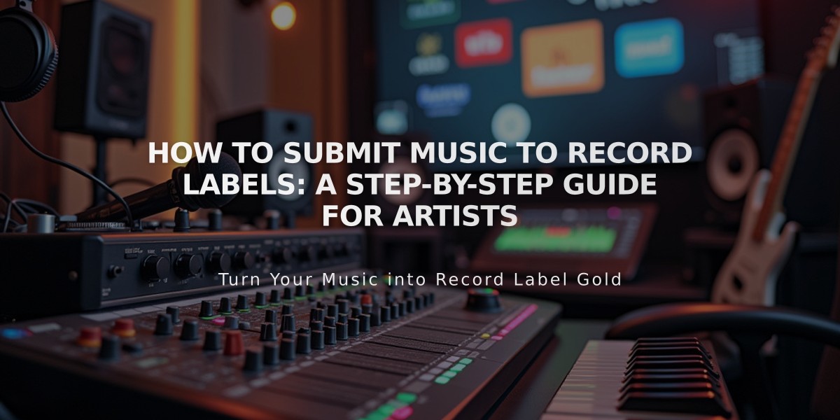 How to Submit Music to Record Labels: A Step-by-Step Guide for Artists