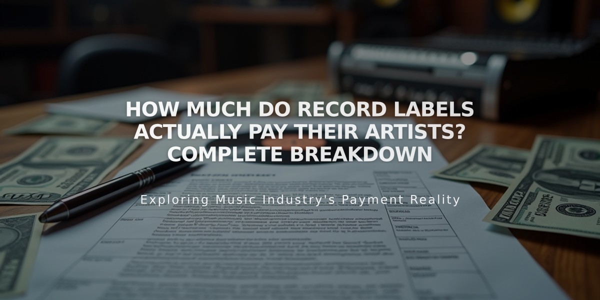 How Much Do Record Labels Actually Pay Their Artists? Complete Breakdown