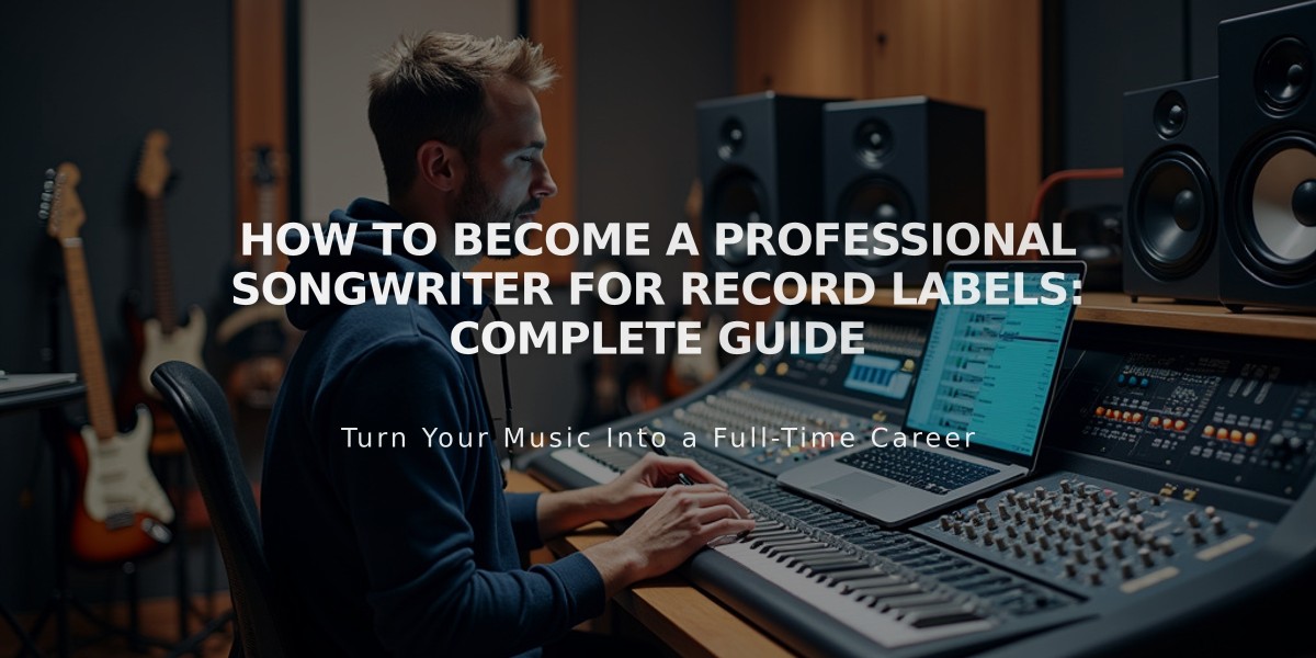 How to Become a Professional Songwriter for Record Labels: Complete Guide