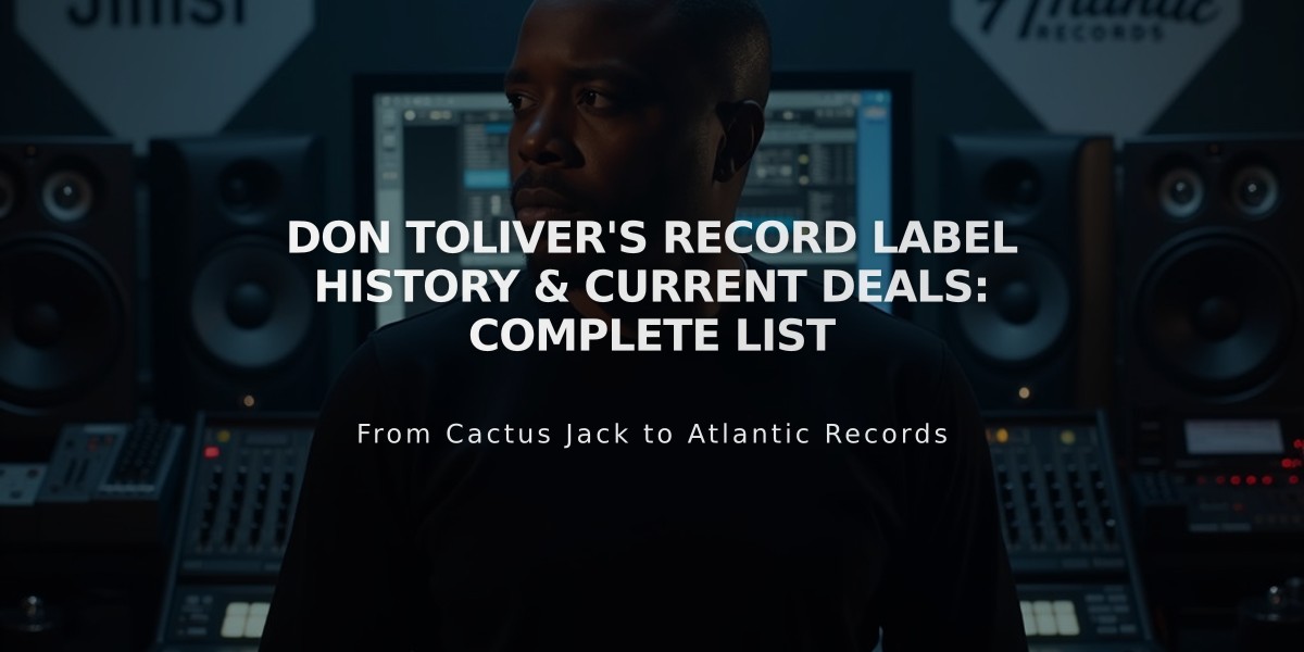 Don Toliver's Record Label History & Current Deals: Complete List