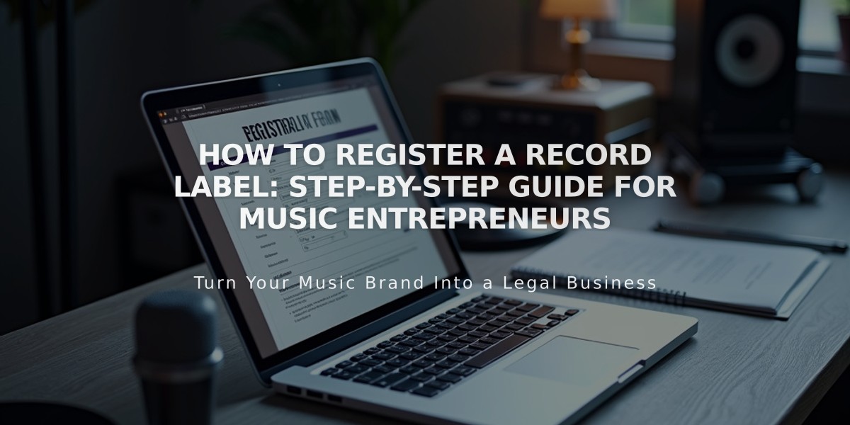 How to Register a Record Label: Step-by-Step Guide for Music Entrepreneurs