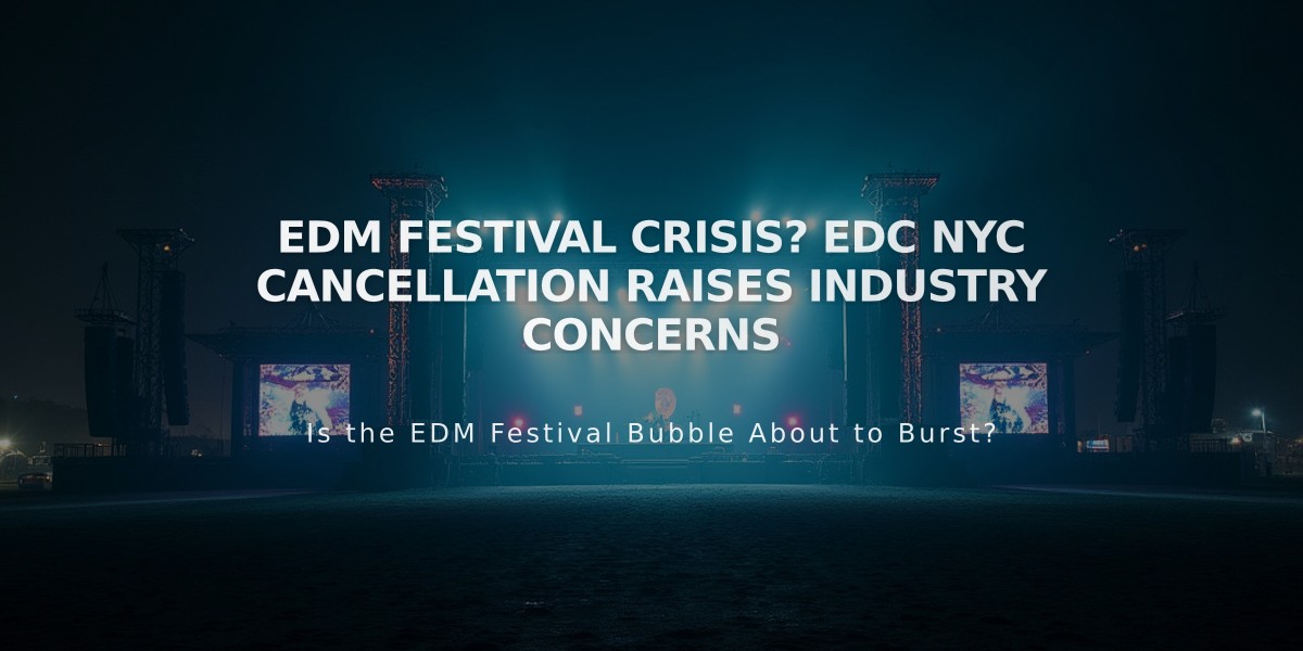 EDM Festival Crisis? EDC NYC Cancellation Raises Industry Concerns