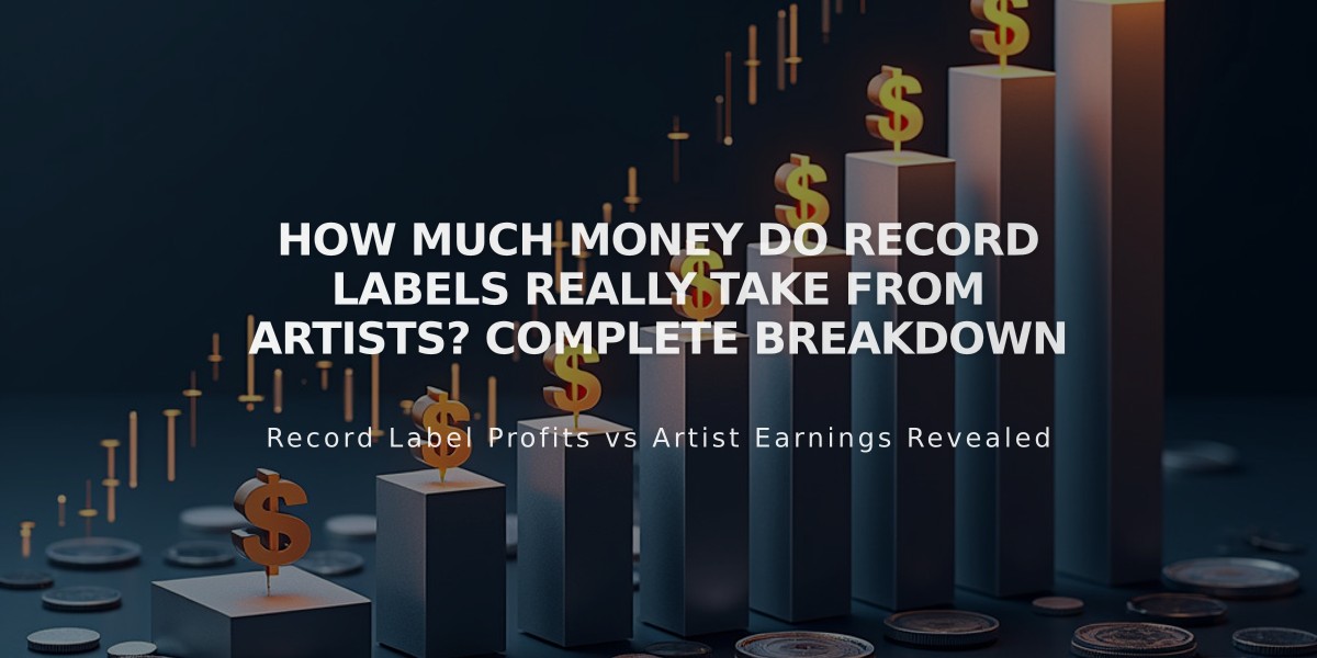 How Much Money Do Record Labels Really Take From Artists? Complete Breakdown