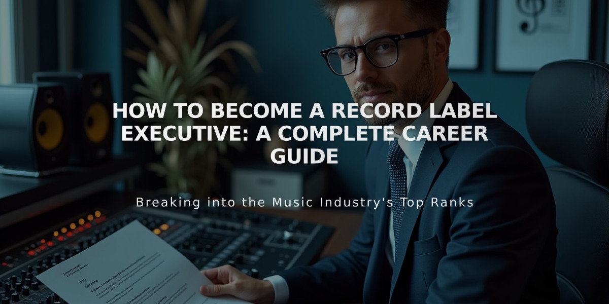 How to Become a Record Label Executive: A Complete Career Guide