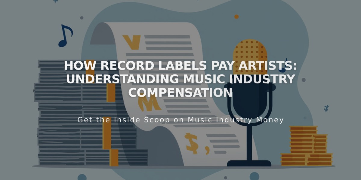 How Record Labels Pay Artists: Understanding Music Industry Compensation