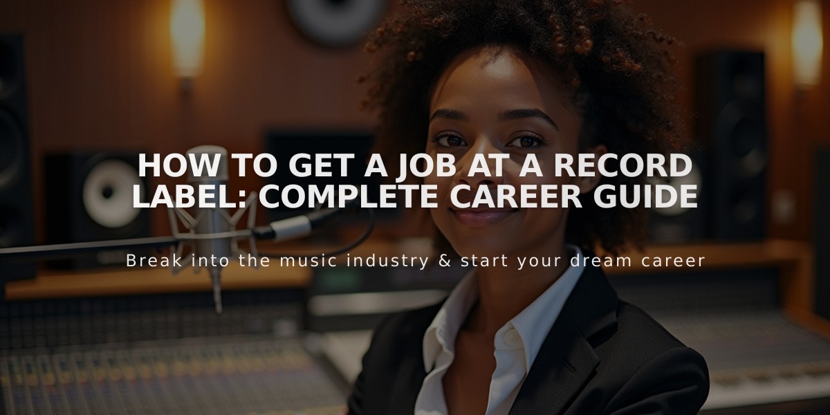 How to Get a Job at a Record Label: Complete Career Guide