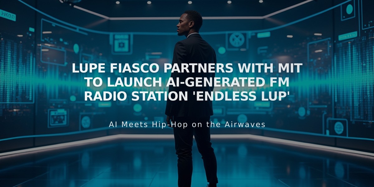 Lupe Fiasco Partners with MIT to Launch AI-Generated FM Radio Station 'Endless LUP'