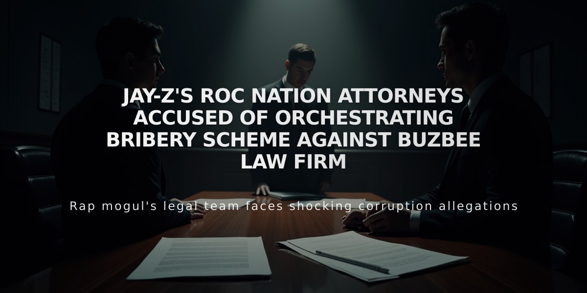 Jay-Z's Roc Nation Attorneys Accused of Orchestrating Bribery Scheme Against Buzbee Law Firm