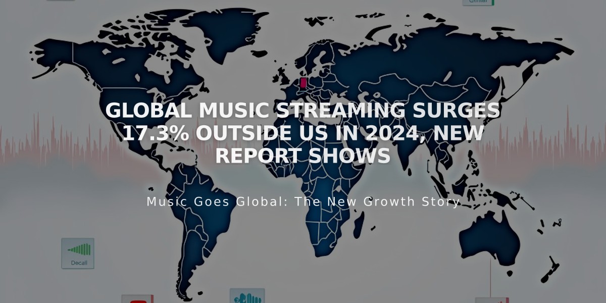 Global Music Streaming Surges 17.3% Outside US in 2024, New Report Shows