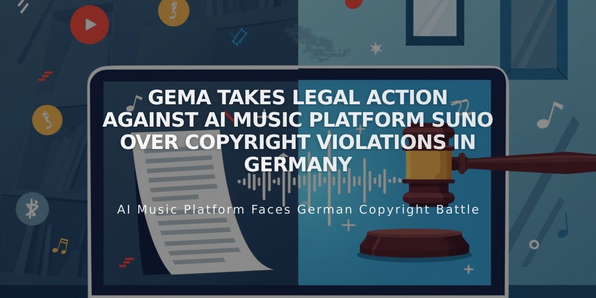 GEMA Takes Legal Action Against AI Music Platform Suno Over Copyright Violations in Germany