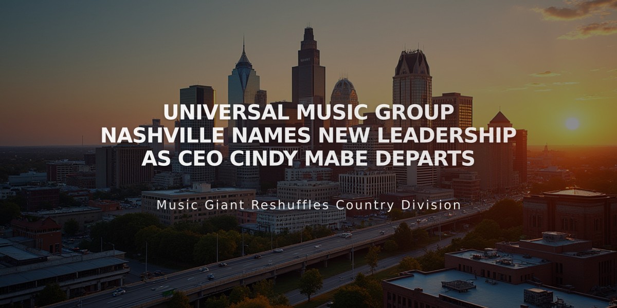 Universal Music Group Nashville Names New Leadership as CEO Cindy Mabe Departs