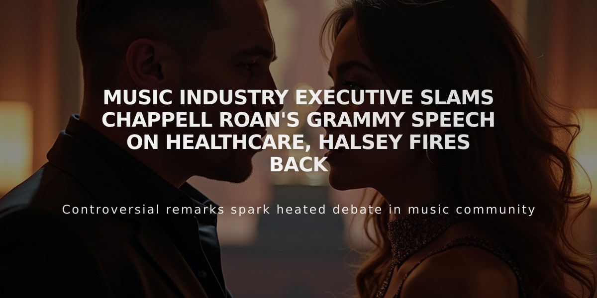 Music Industry Executive Slams Chappell Roan's Grammy Speech on Healthcare, Halsey Fires Back