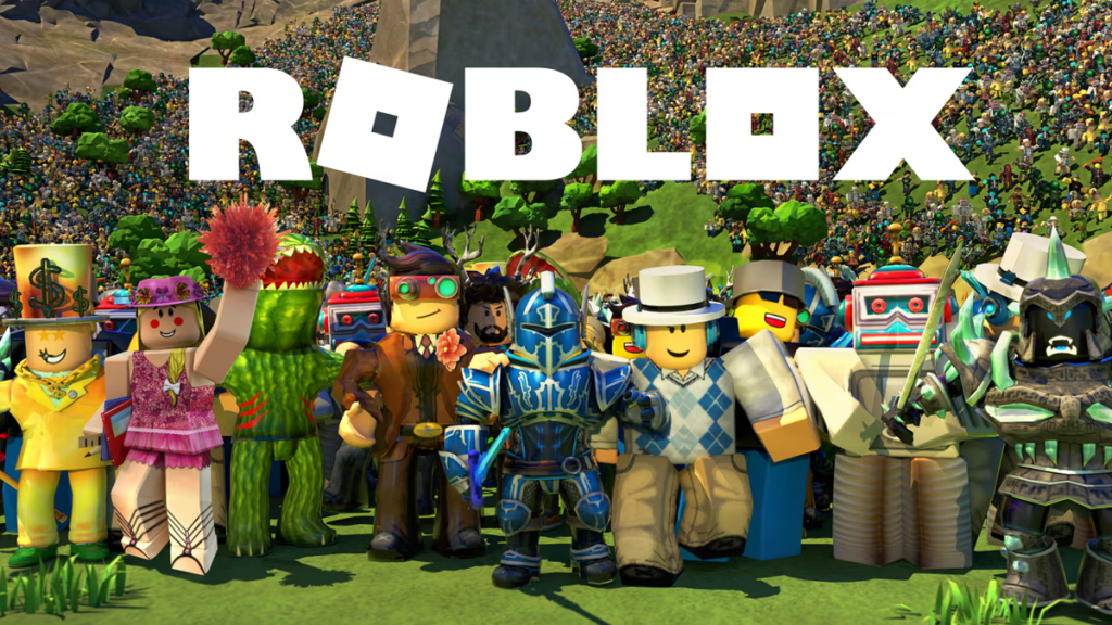 Group of Roblox avatars standing together