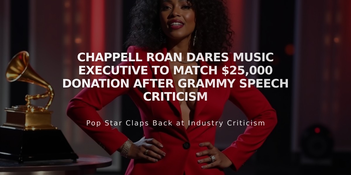 Chappell Roan Dares Music Executive to Match $25,000 Donation After Grammy Speech Criticism