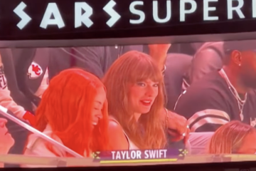 Taylor Swift and Ice Spice at Superdome