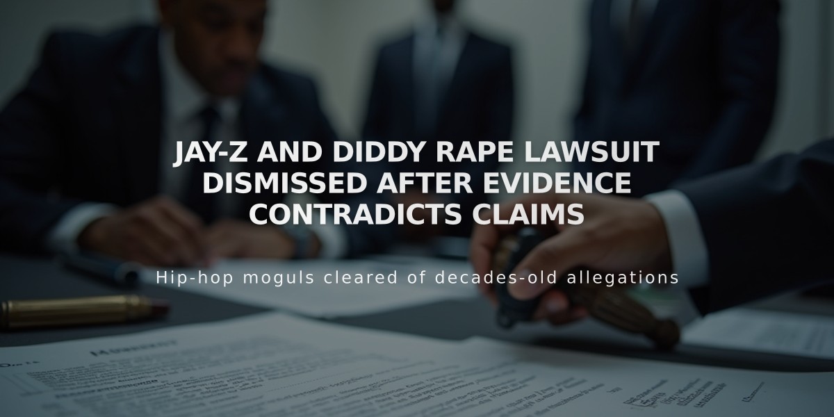 Jay-Z and Diddy Rape Lawsuit Dismissed After Evidence Contradicts Claims