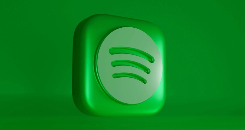 Spotify logo with green backdrop