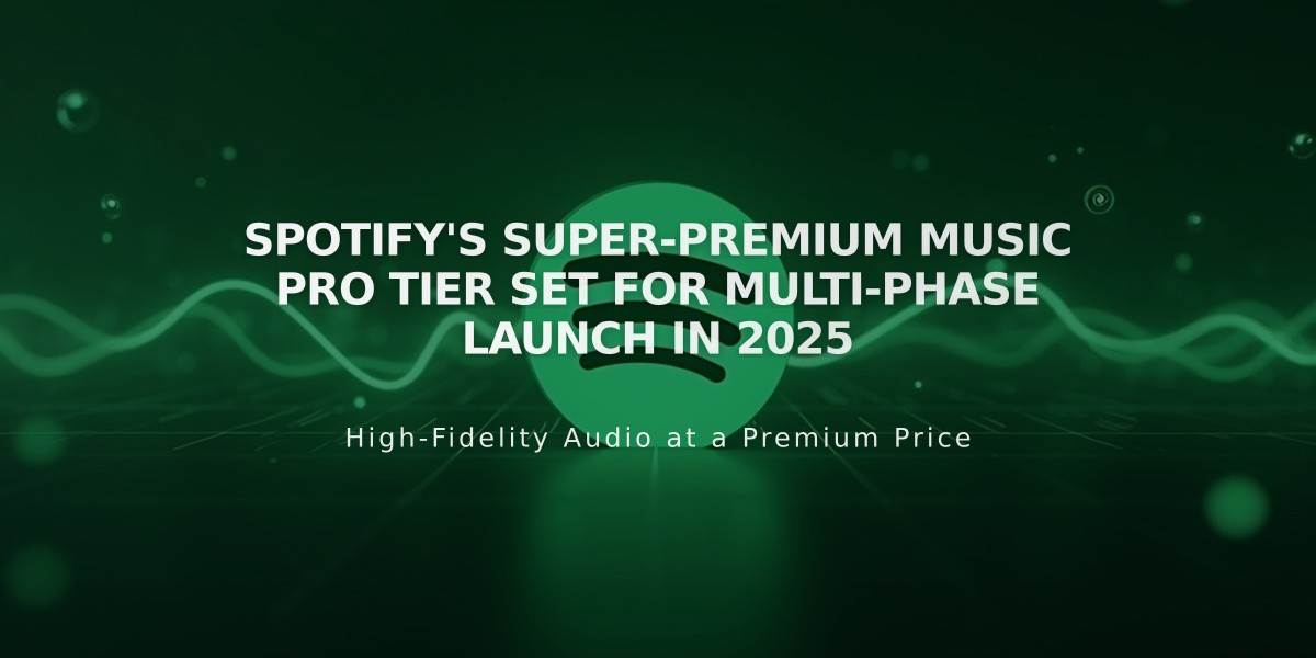 Spotify's Super-Premium Music Pro Tier Set for Multi-Phase Launch in 2025